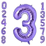 Vonokee 40 Inch Giant Number Balloons 0-9, Jumbo