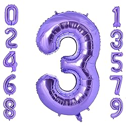 Vonokee 40 Inch Giant Number Balloons 0-9, Jumbo