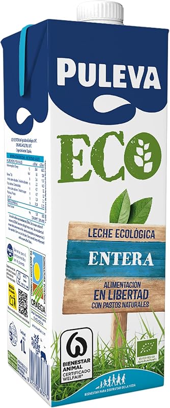 ECO - Leche Ecológica Entera BIO - Bienestar Animal - Brik UHT Pack 6 x 1L