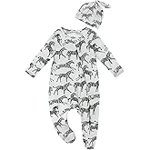 NewSeed Baby One-Piece Footies Long Sleeve Rompers 2-Way Zipper, Viscose from Bamboo Baby Bodysuit Clothes for Boys Girls
