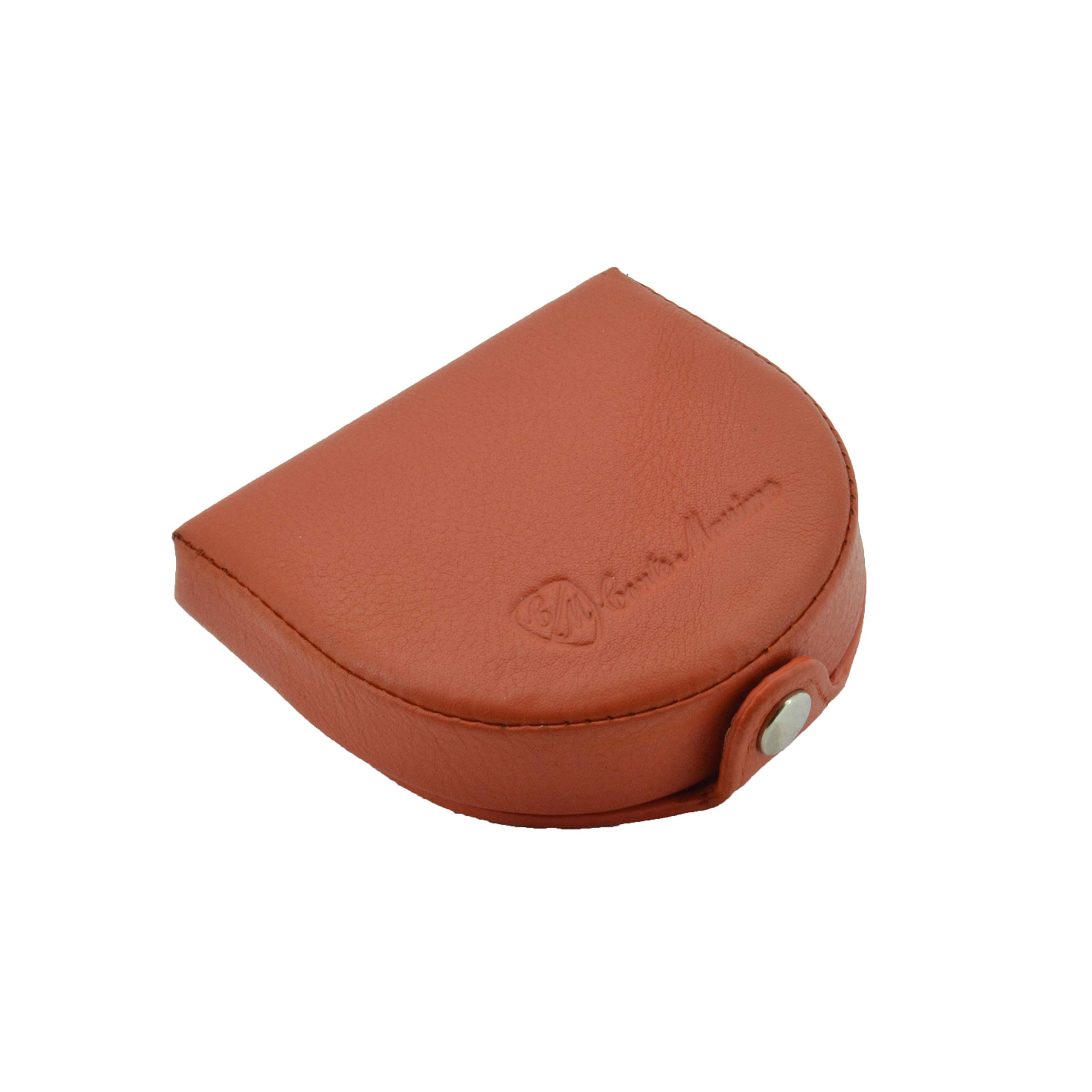 Conte Massimo Leather Horseshoe Coin Purse, Small Change Tray Wallet, Tan