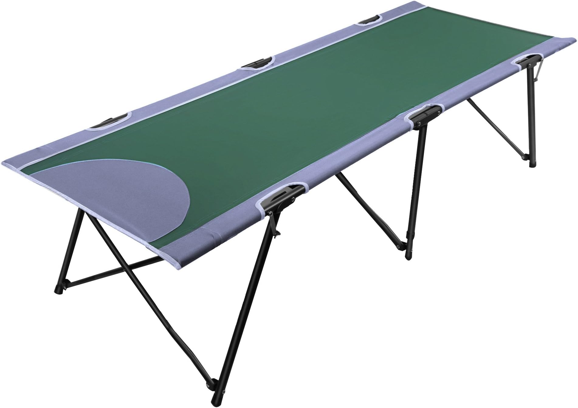 PORTAL Folding Portable Camping Cot, Travel Military Adult Cot Bed with Carry Bag, Support 300lbs
