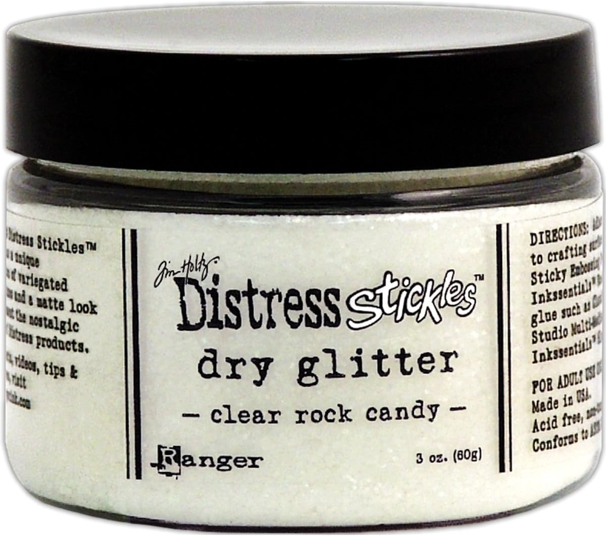 Tim Holtz TDR35879 Ranger 3 oz Distress Stickles, Clear Rock Candy, Multi Coloured - Packaging May Vary