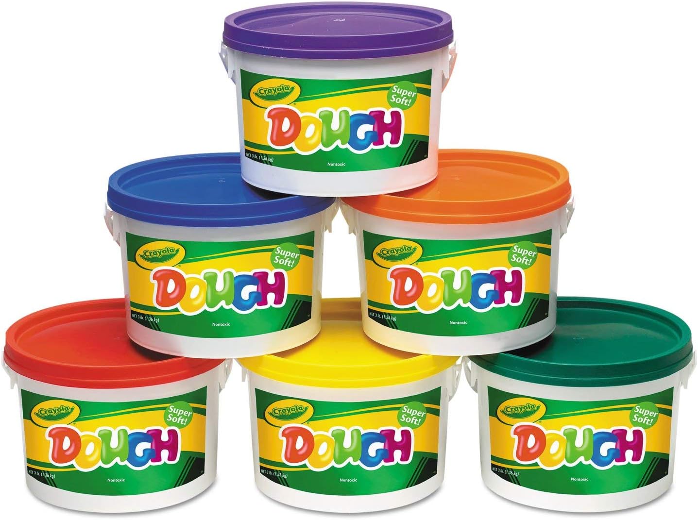 CRAYOLA DOUGH SET OF 6 TUBS RED