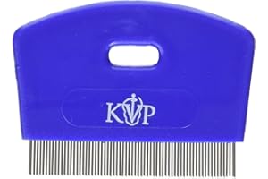 KVP Cat Flea Comb Stainless Steel Teeth with Plastic Handle
