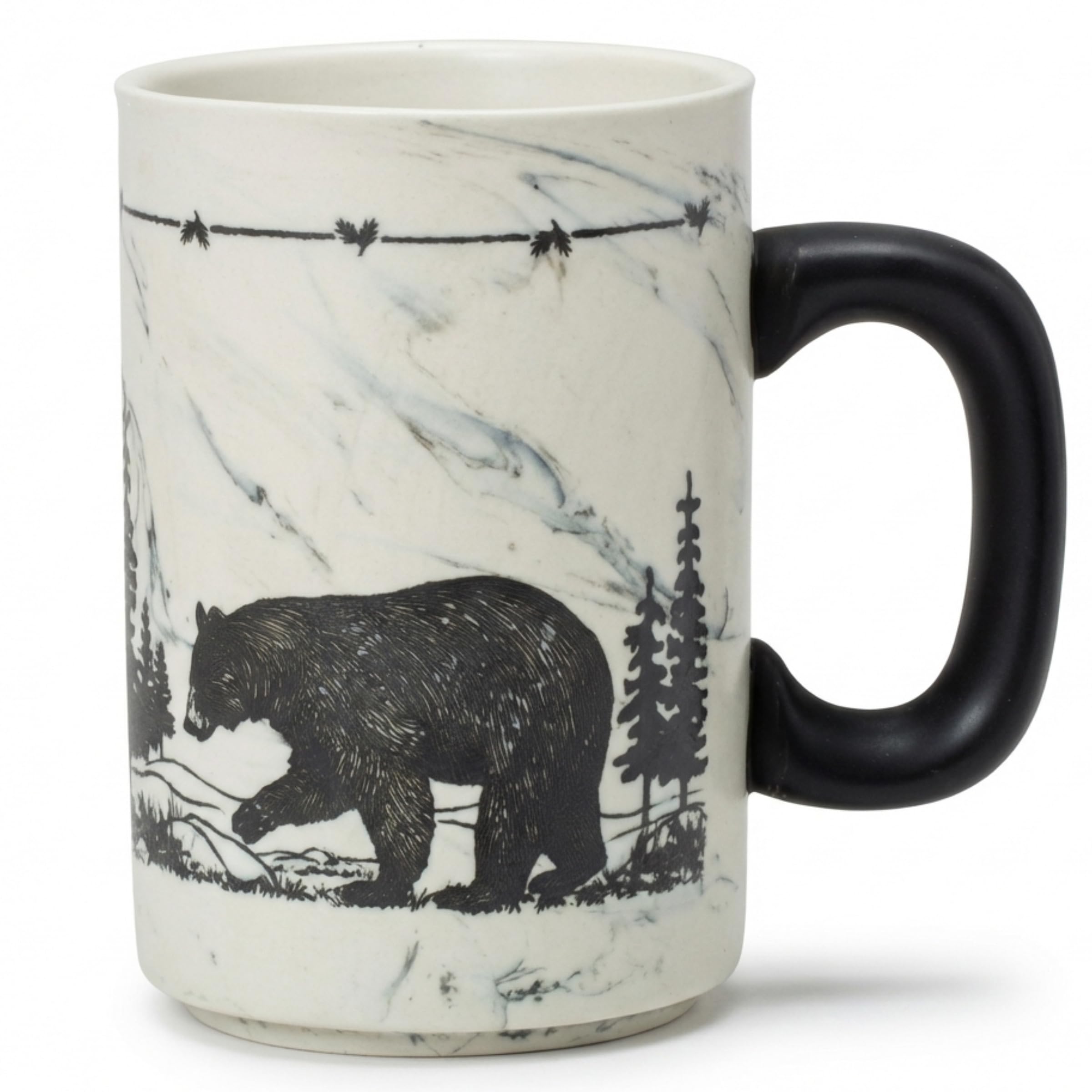 Cape Shore 18oz Heavy Stoneware Sema Pottery Mug, Multiple Styles Available (Bear)