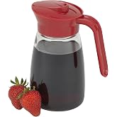 GoodCook Everyday 12 oz. Syrup Dispenser &ndash; Easy Pour Spout Waffle &amp; Pancake Syrup Dispenser Container, Glass Syrup Bottle for Maple Syrup, Honey, Barbecue Sauce