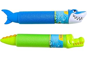 [UpgradeWith] Water Blaster 2pcs Water Gun Fight Shooting Water Guns for Kids Squirt Gun Super Soaker Water Gun Outdoor Activity Game Park Beach Play Yard Swimming Pool Summer Toys – 2 Animal Figures