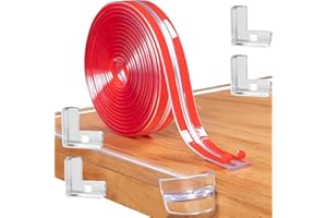 Baby Proofing Edge Corner Guards,Child Safety Furniture Bumper, Clear Edge Protector Strip, Table Corner Protector to Cover S