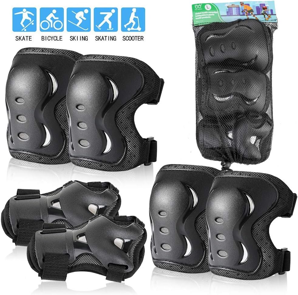 Sports Protective Gear Safety pad Safeguard (Knee Elbow Wrist) Support