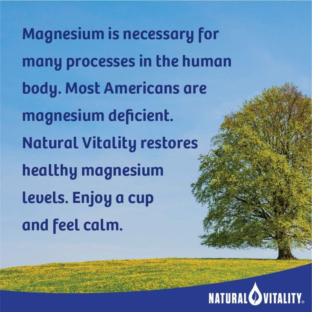 Natural Vitality Calm #1 Selling Magnesium Citrate PLUS Calcium, Anti-Stress Magnesium Supplement Drink Mix, Raspberry-Lemon, Vegan, Gluten Free, Non-GMO (Package May Vary), 16 oz 113 Servings: Health & Personal Care