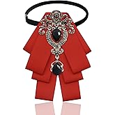 Rzmtaol Rhinestone Bow Ties for Men, Pre-tied Womens Mens Bow Tie Crystal Ribbon Men's Bowtie for Wedding Banquet Party Daily