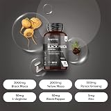 WeightWorld Maca Root Capsules 5550mg 180 Caps 6 Months L-Arginine Ginseng Zinc view 4