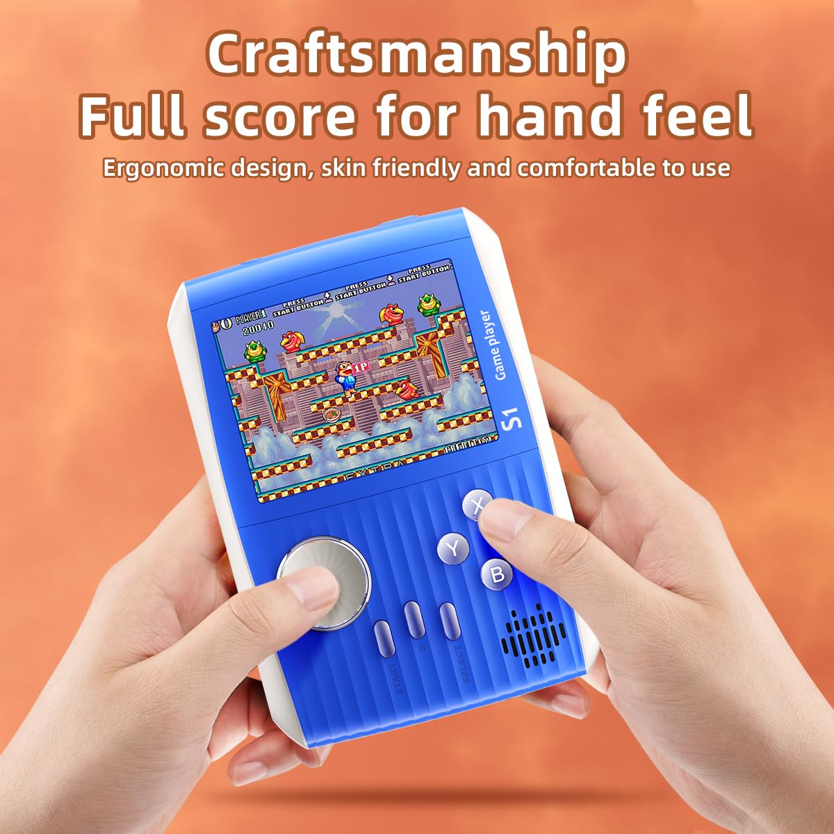 Portable Handheld Games Retro Mini Video Games，Handheld Game Console with 666 Classical FC Games 3.0