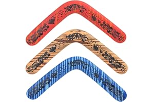 YOFOBU 3 Pack Australian Boomerang Pro Sports Boomerang Outdoor Sports Throw Catch Toy Flying Toy