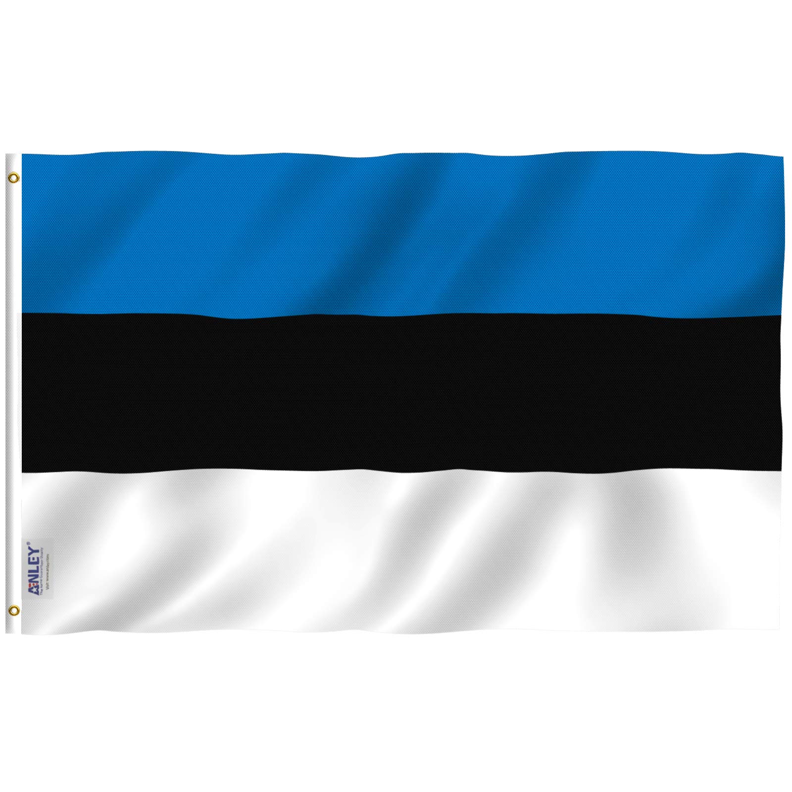 ANLEY Fly Breeze 3x5 Feet Estonia Flag - Vivid Color and UV Fade Resistant - Canvas Header and Double Stitched - Republic of Estonia Flags Polyester with Brass Grommets 3 X 5 FT
