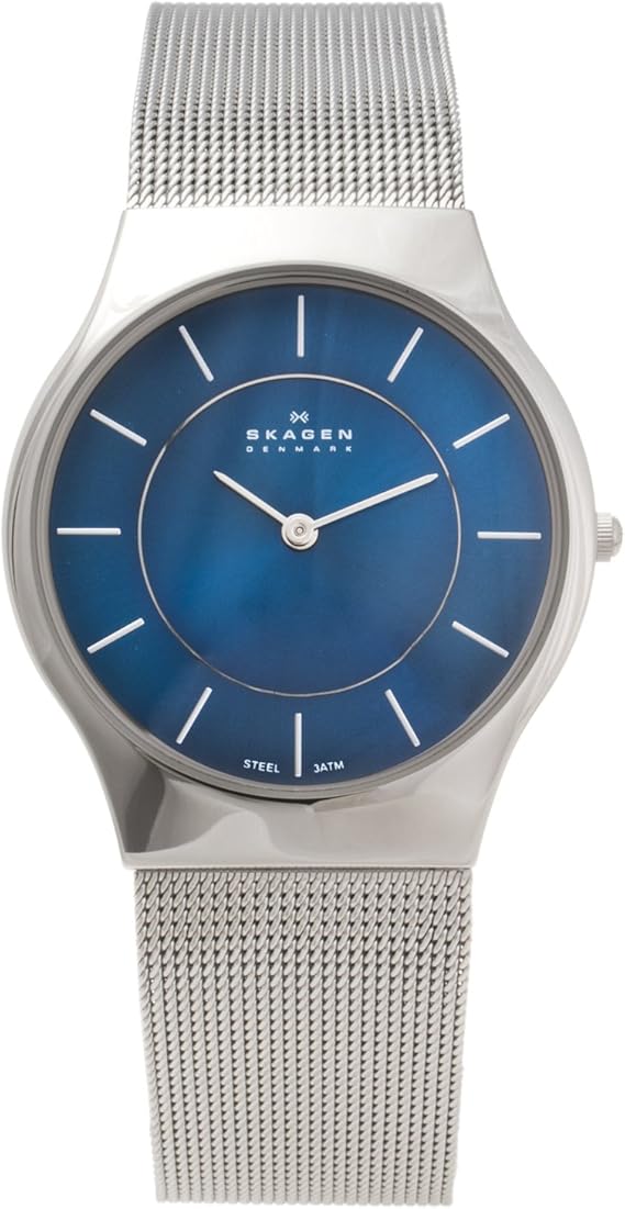 Skagen Gents Blue Face Watch 233LSSN Skagen Amazon.co.uk Watches