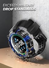 SUPCASE Unicorn Beetle Pro Rugged Case Galaxy Watch 5 Pro 45mm 2022 Strap Dark view 5