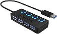 Sabrent 4-Port USB 3.0 Hub with Individual LED Power Switches (HB-UM43)
