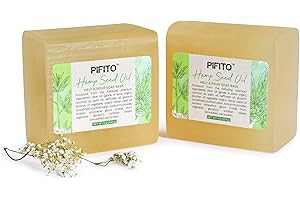 Pifito Hemp Seed Oil Melt and Pour Soap Base (2 lb) │ Premium 100% Natural Glycerin Soap Base │ Luxurious Soap Making Supplies