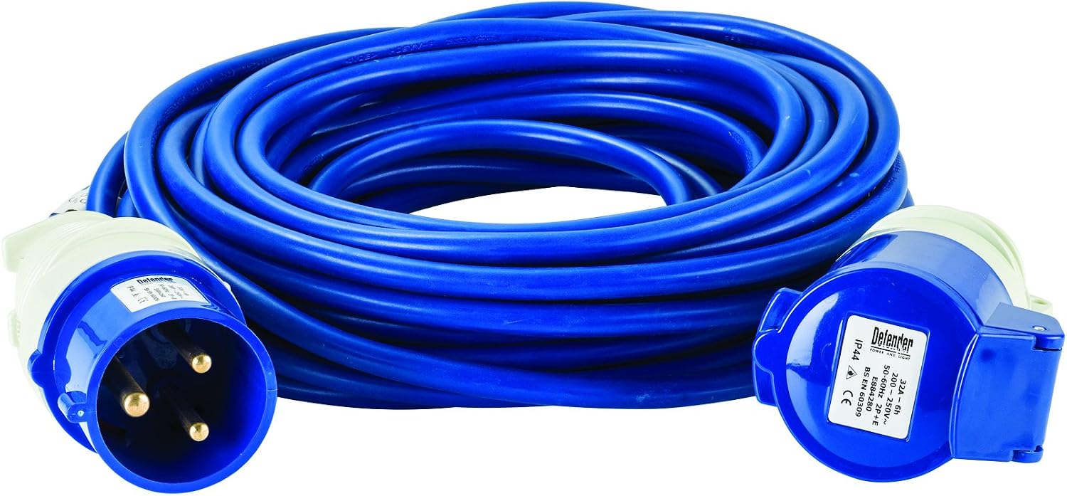 Defender Arctic Extension Lead Blue 2.5mm2 32A 14m 230V (E85237)