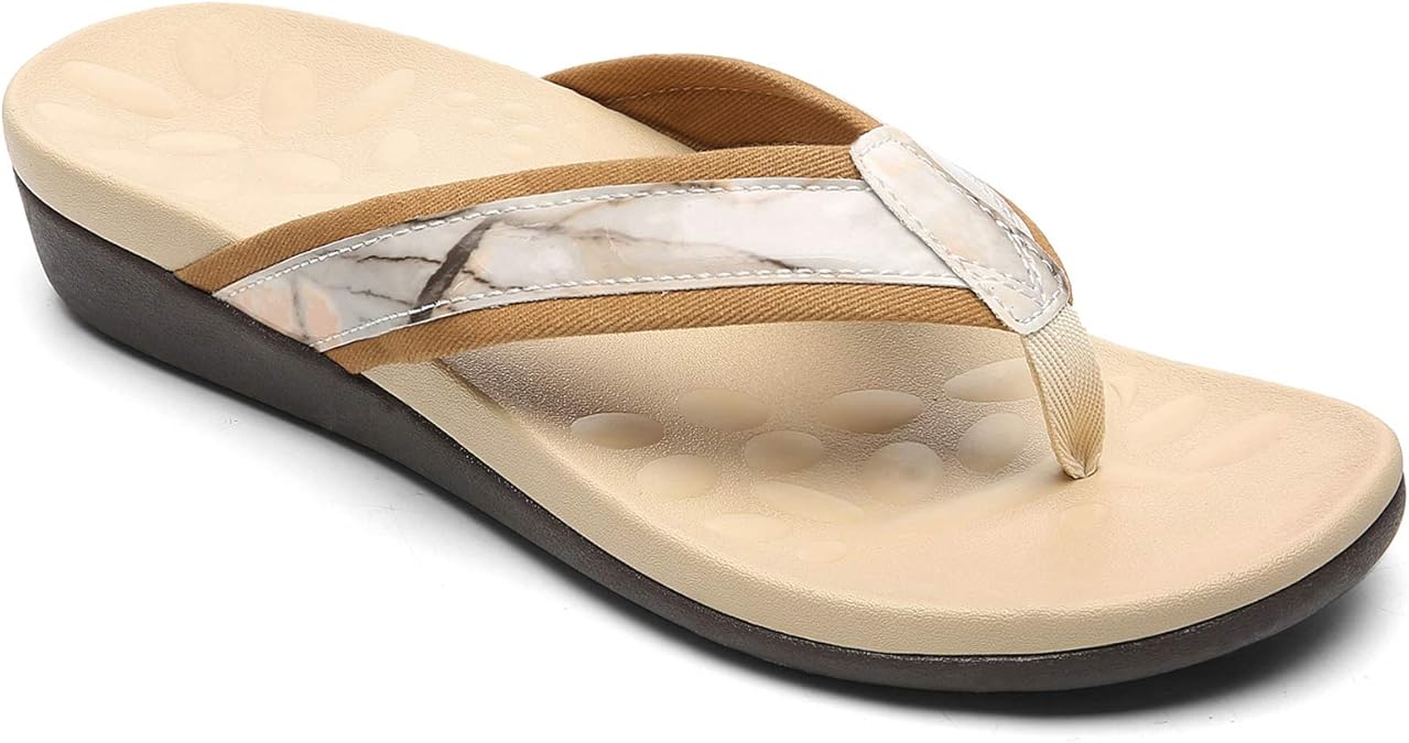 Chanclas ortopédicas para mujer, sandalias de fascitis plantar para