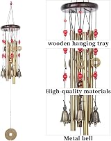 DWE Wind Chimes for Garden Chinese Lucky Metal Bell Outdoor 60 cm view 2
