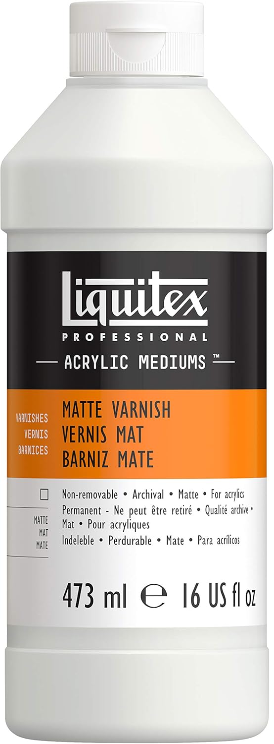 Liquitex 5216 Professional Matte Varnish, 473 ml , White, 473 ml (Pack of 1)