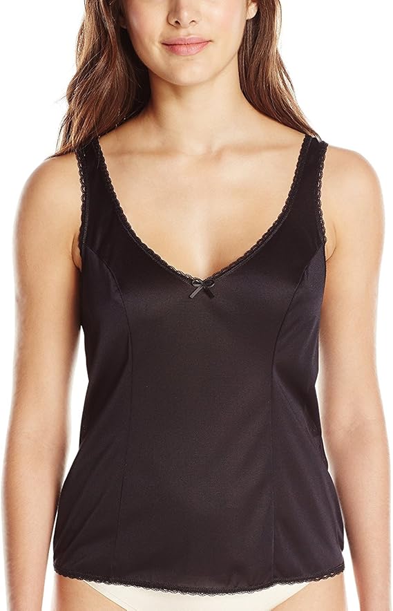 VASSARETTE Women's Tailored AntiStatic Camisole 17109, Black Sable