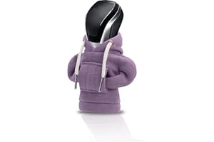 Lohca Car Gear Shift Knob Cover Hoodie, Gear Stick Knobs Cover, Car Shifter Cover, Cute Car Interior and Automotive Accessories, Purple