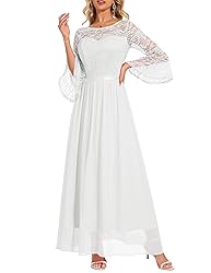 Wedtrend Women's Bridal Shower Dress, 3/4 Sleeve
