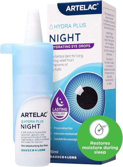 Artelac Night Eye Drops 10ml Preservative Free Relieves Dry Tired Eyes