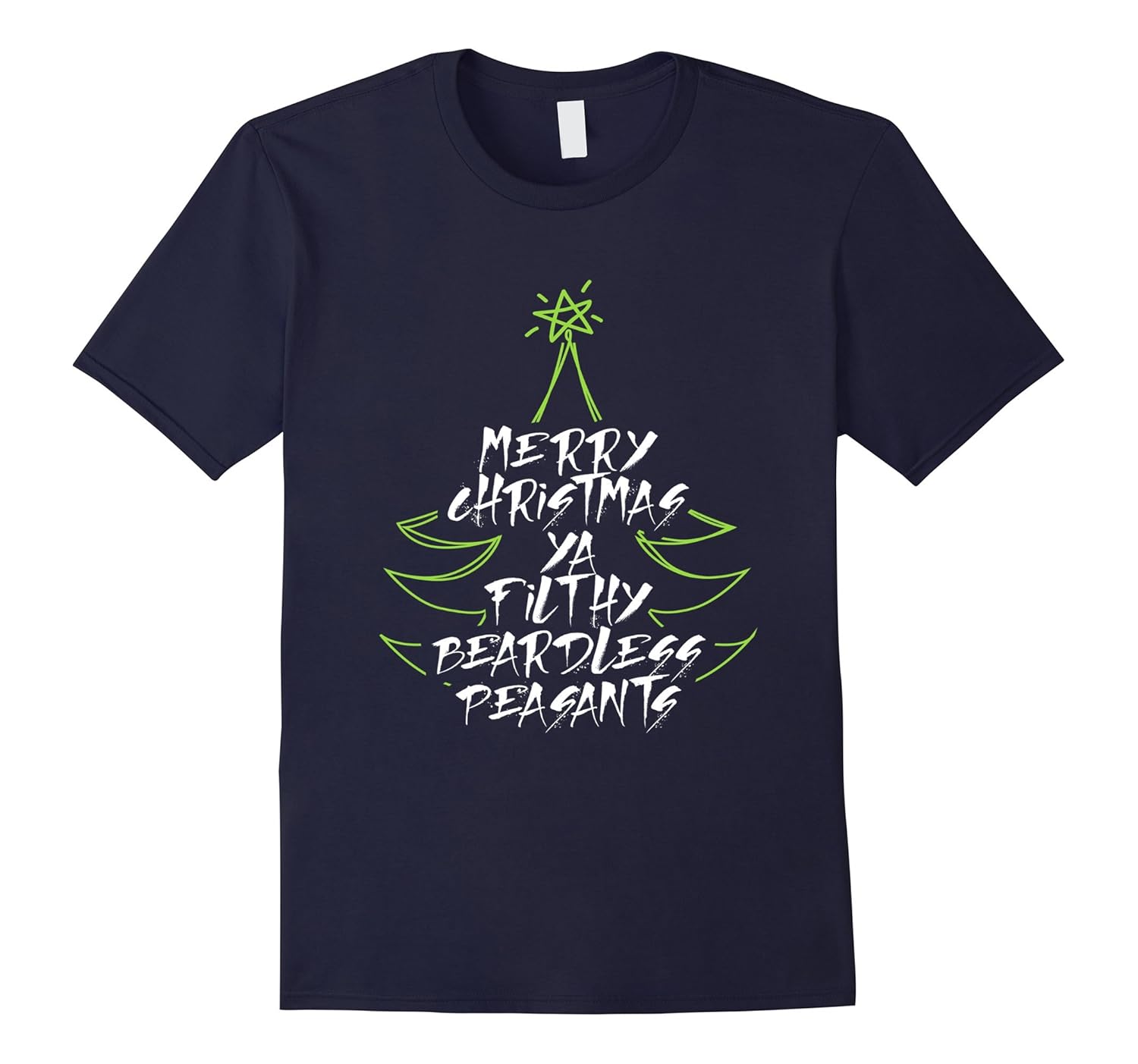 Merry Christmas Beardless T-Shirt-ANZ