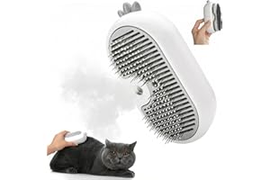 Cat Steam Brush for Shedding,3-in-1 Cat Brushes for Long&Short Haired Cats,Cat Grooming Brush Easily Removing Loose Hair with
