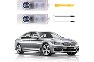 Awizpa 2PCS Car Door Light Projector, Customized Logo Welcome LED Lights Compatible with 1/3/4/5/6/7/X1/X2/X3/X4/X5/X6/M Series Car B Accessories