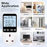 MECHEER Power Meter Electricity Usage Monitor 8 Modes with Backlight LCD view 7