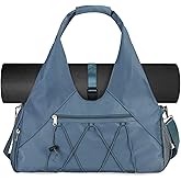 Forestfish Gym Bag For Women With Yoga Mat Holder & Shoe Compartment & Wet Dry Storage Pocket & Adjustable Strap