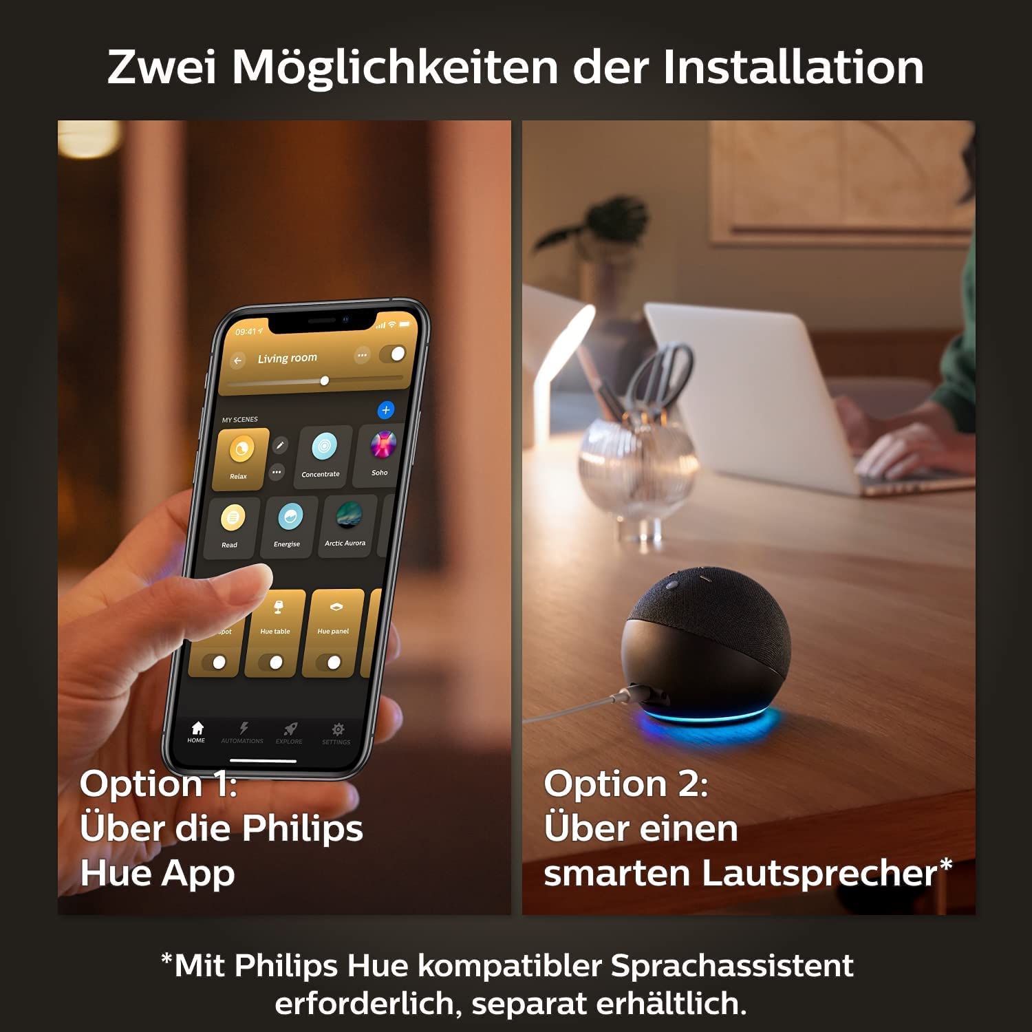 Philips Hue White E27 Lampe 4 Pack 4x1055lm, dimmbar, warmweißes Licht, steuerbar via App, kompatibel mit Amazon Alexa,9.5W (Echo, Echo Dot) 4