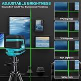 Kiprim Green Laser Level LV8 with Adjustable Brightness Self Leveling Pulse view 4