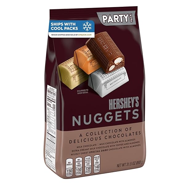 HERSHEY’S NUGGETS ASSORTED CHOCOLATE CANDY PARTY PACK, 31.5 OZ