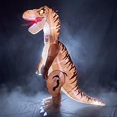 Minetom Inflatable Dinosaur Costume Adult, LED T Rex Costume Halloween | 2 Modes Led Light | Fast Inflation with Powerful Fan | Durable Waterproof Material | | Easy to Use | Fit for Various Events |