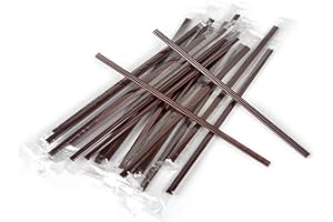 KBG Coffee Stirrers Sticks 400 Individually Wrapped 6.7in，Disposable coffee straw stirring rod，Coffee Straw，Disposable Plastic Drink Stirrer Sticks Health and Safety Three-hole coffee straw