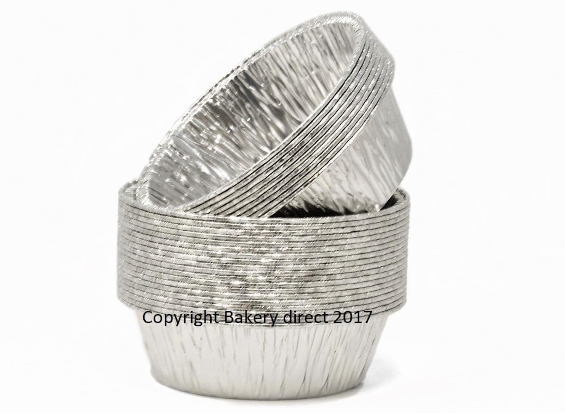 Bakery Direct 130 Round Silver Pukka Pie foils/Dishes