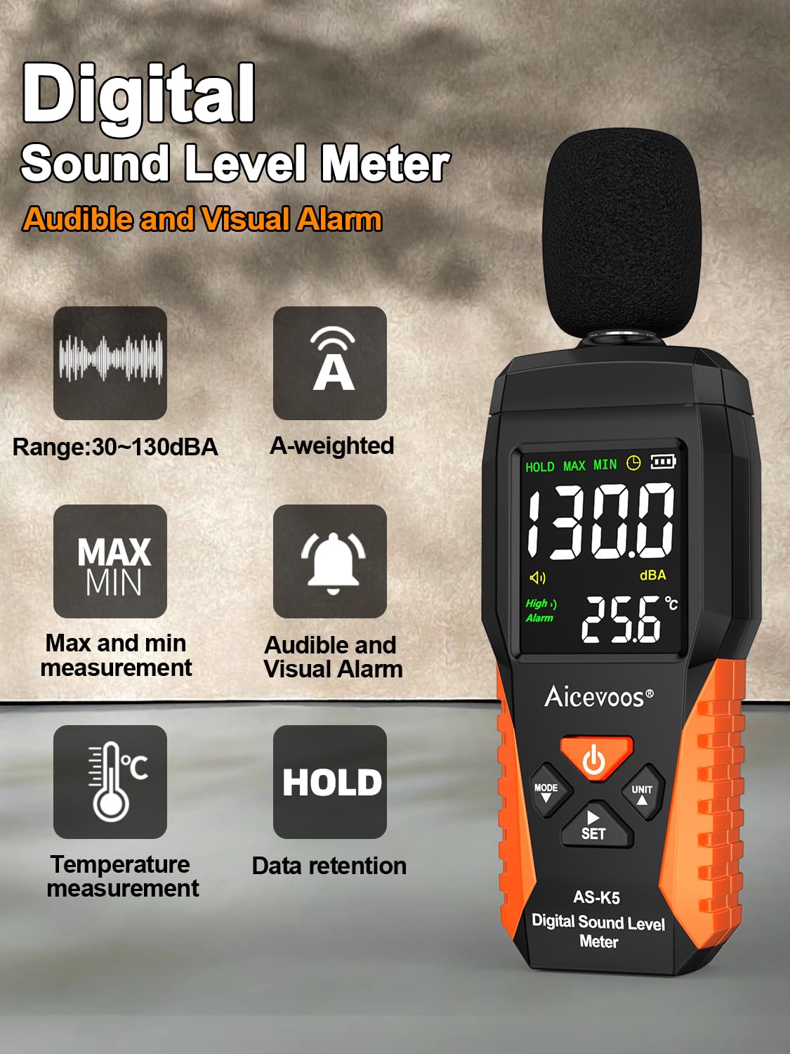 Mua Decibel Meter Portable Sound Level Meter dB Meter decibel sound ...