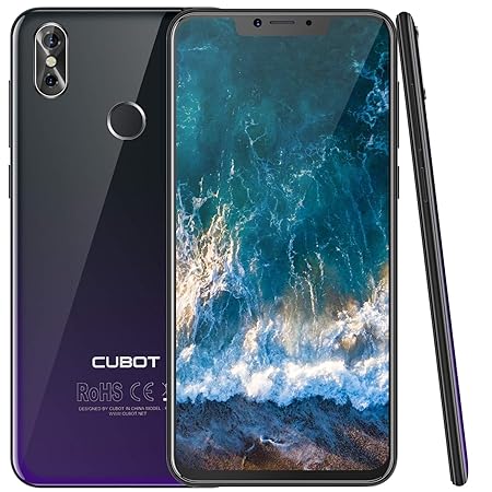 Cubot P20 (2018) Android 8.0 4G-LTE Dual SIM Smartphone ohne Vertrag, Ultra dünn 6.18?(19:9) In-Cell Screen FHD Display (2246