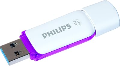 Philips Snow 64GB USB 3.0 Flash Drive - Purple