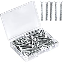 Rustark 245-Piece 6-32 White Wall Plate Screws Assortment Kit – Includes 95 Screws & 150 Spacers For Outlets And Switches