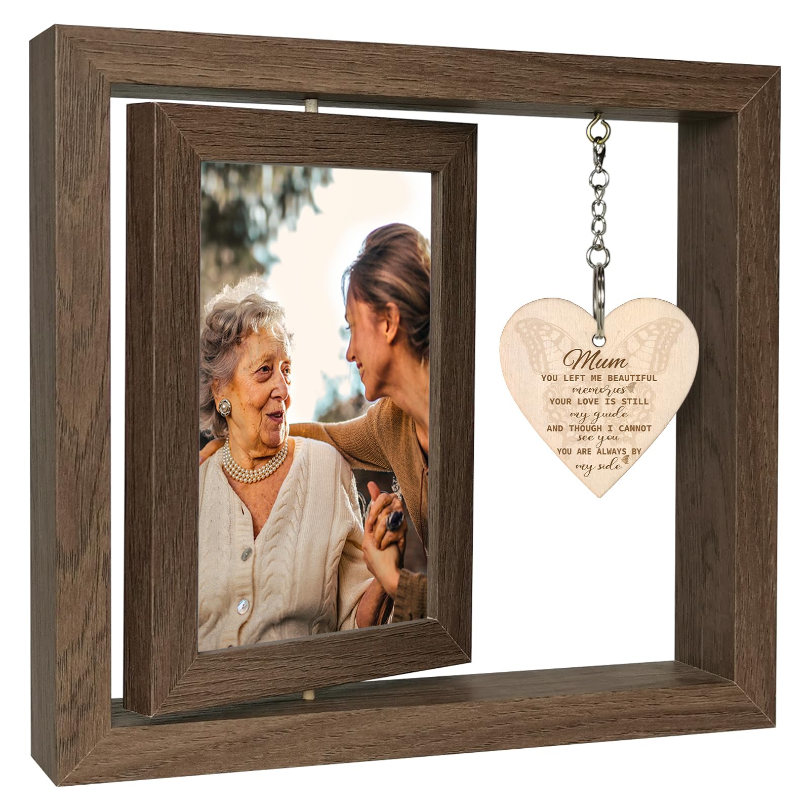Bereavement Gifts for Loss of Mum Photo Frame Memorial, Sympathy Gift Sorry for Your Loss Mother Grief Cheer Up Thinking of You Gifts for Women or Men (Dis Two 15x10 cm)
