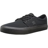 DC Womens Trase TX Skate Shoe, Black/Black/Black, 9 D D US