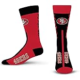 FBF - NFL Adult Team Logo Big Top Mismatch Dress Socks Footwear For Men And Women Game Day Apparel